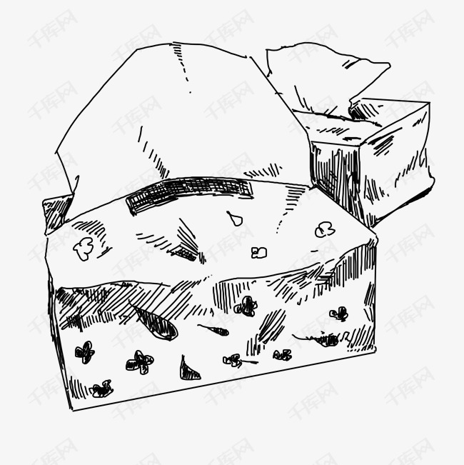 线描抽纸手绘插画素材图片免费下载_高清psd_千库网