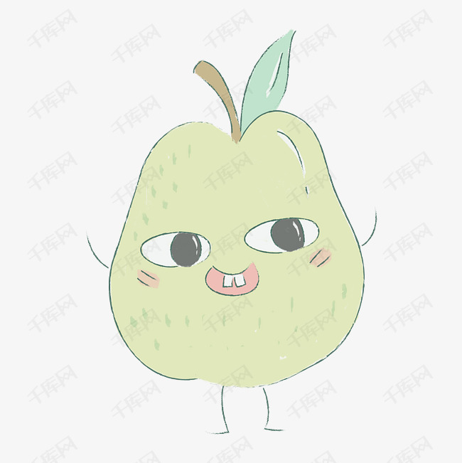 可爱卡通简笔画  水果背景素材