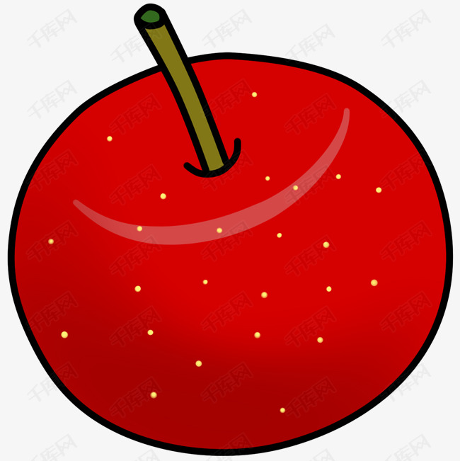 单颗山楂可爱装饰