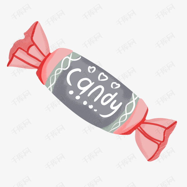 手绘精致的糖果插画