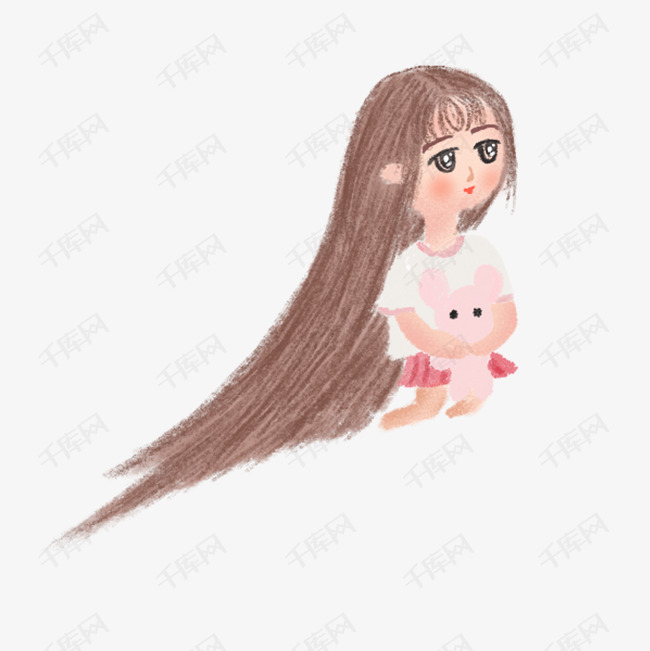 漂亮的长头发女孩免抠图素材图片免费下载_高清psd_千