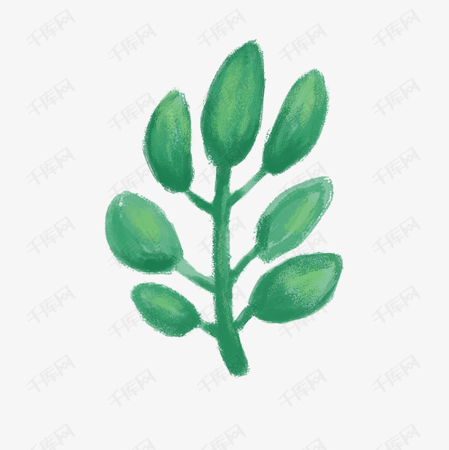 卡通小叶子植物免抠图