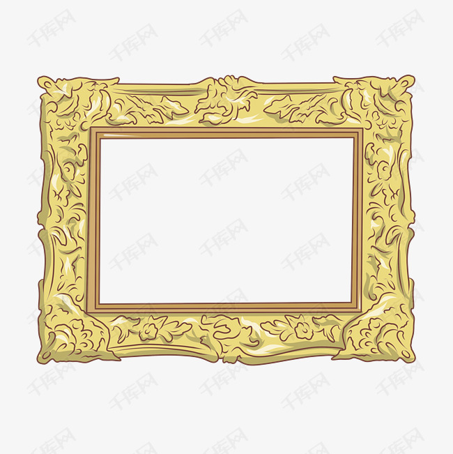 立体相框手绘插画