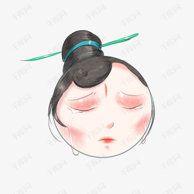 哭泣的狐狸女面孔花旦古风