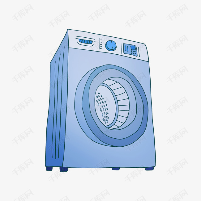 家用电器洗衣机插画