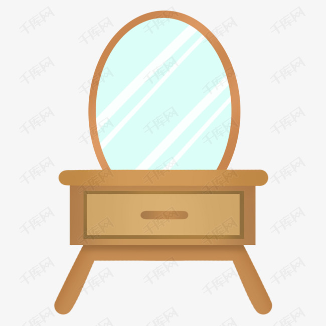 家装设计效果图  卡通梳妆镜  家装