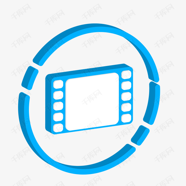 5d蓝色卡通兴趣爱好图标