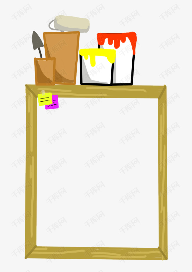 家装节风格的边框的素材免抠简约风格装修工具贴图风格家装节小清新