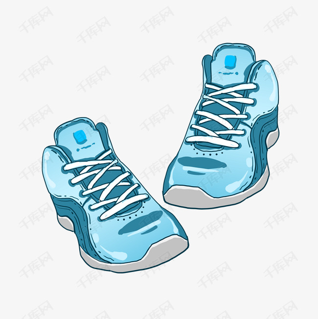 漂亮的运动鞋插画