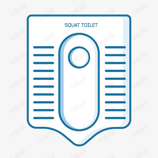 扁平简约家庭装修蹲厕卫生间设施