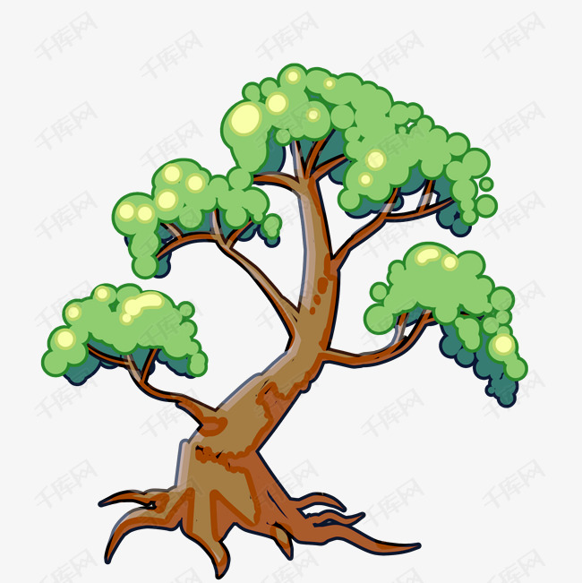 漂亮的大槐树插图