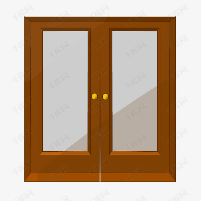 卡通家居装修推拉门