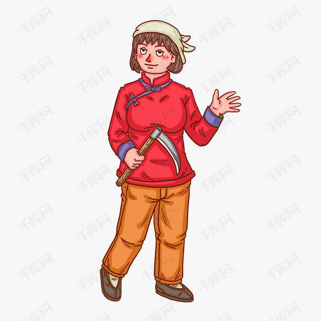 五一劳动节人物女农民