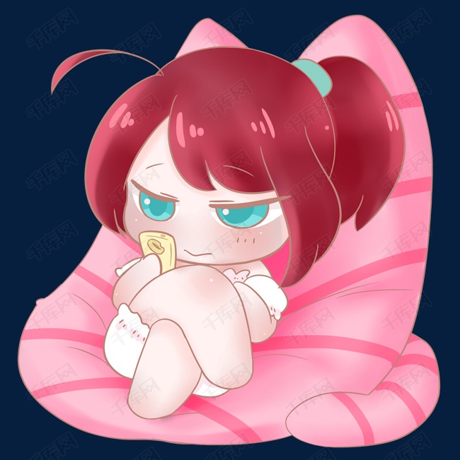 夏日 玩手机 懒人沙发 跷二郎腿