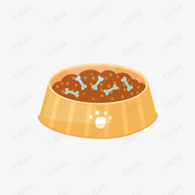 卡通宠物狗食盘