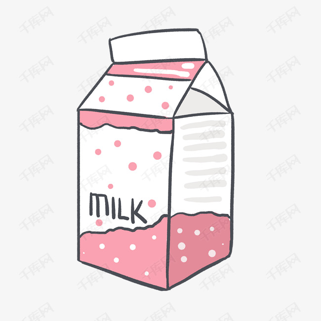 纸盒牛奶酸奶矢量