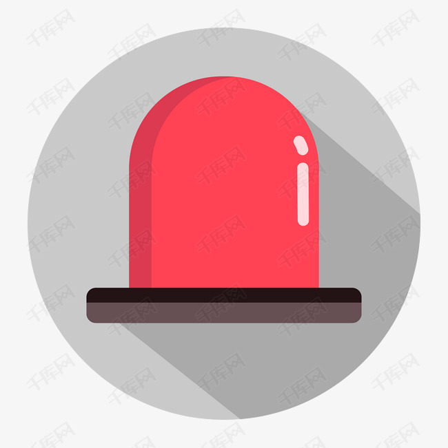 警车警灯手绘简图