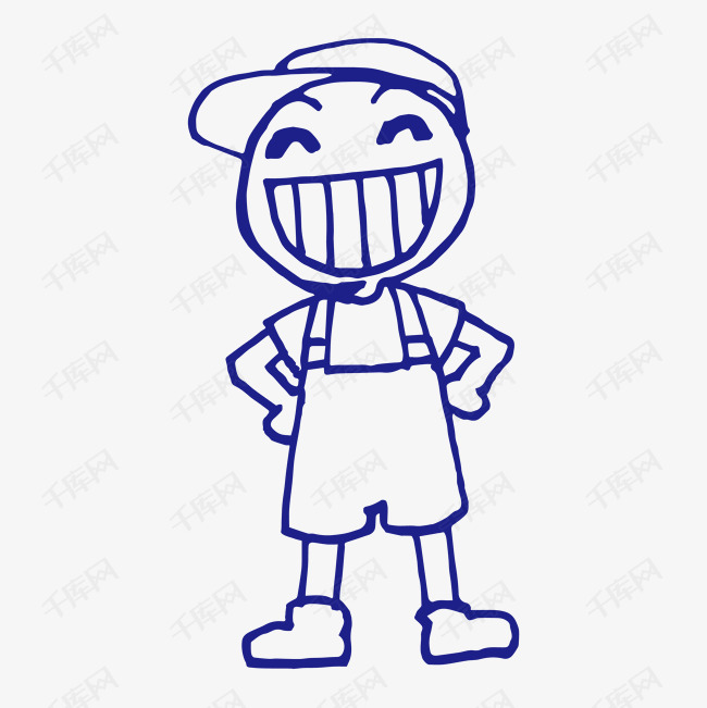 最简单的小人两个简笔画小人2