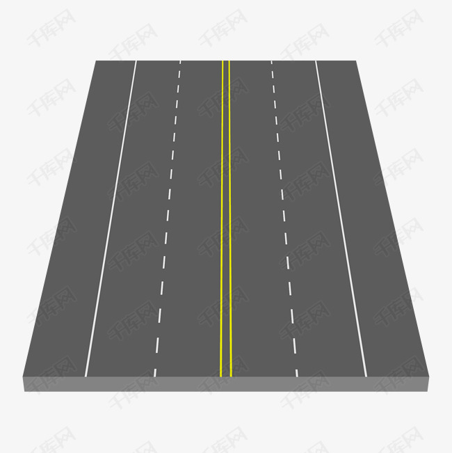 灰色公路车道素材图片免费下载-千库网