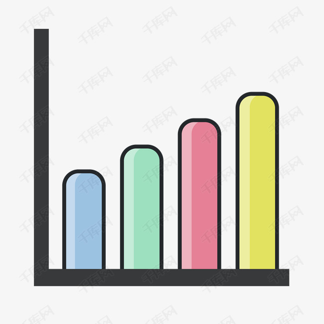 彩色条形统计图