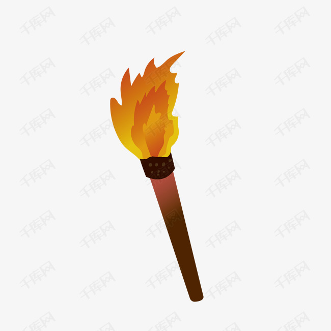 卡通火把免抠png