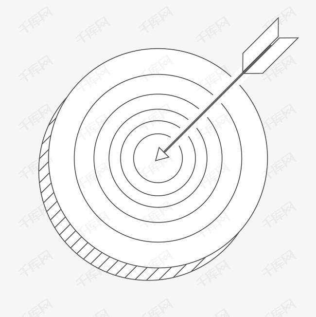 灰色简约靶子射箭