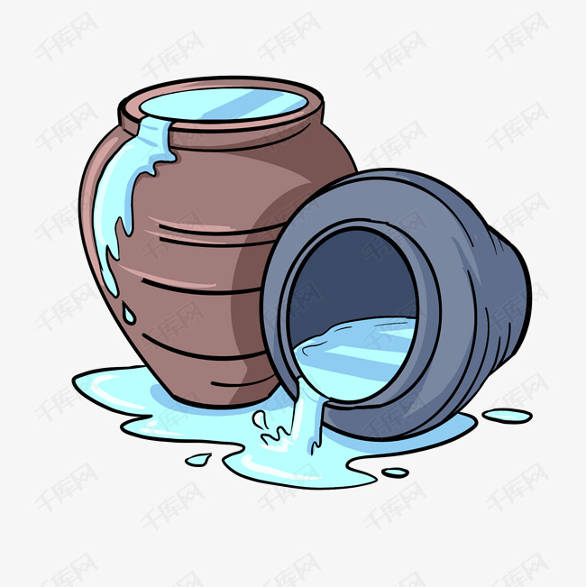 手绘蓄水陶罐水缸