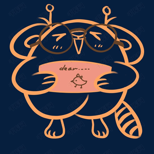 卡通矢量白色粉笔画