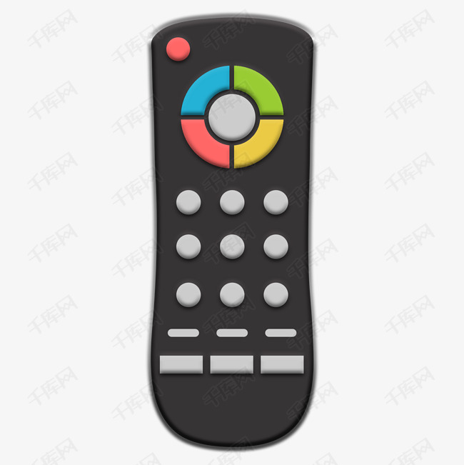 光泽度卡通矢量遥控器