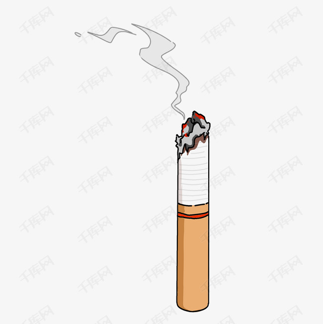 卡通香烟背景装饰