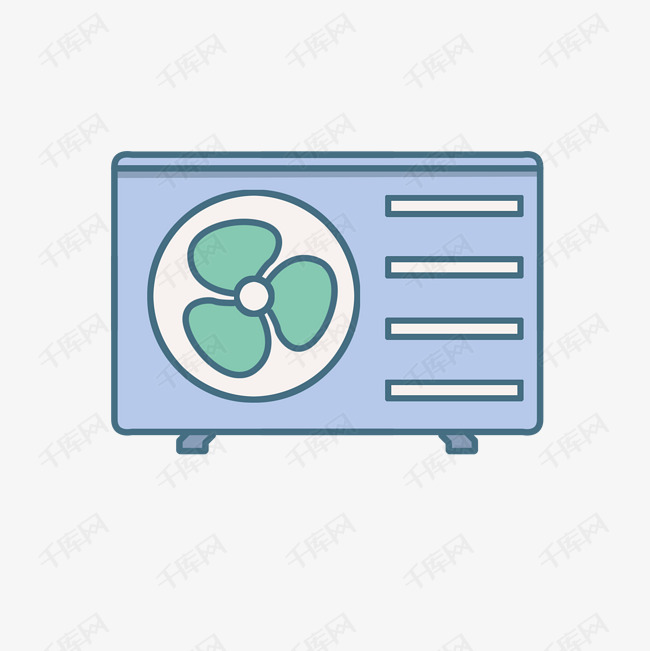 空调矢量卡通外机