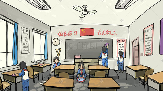 开学照片墙插画图片_2018年开学季