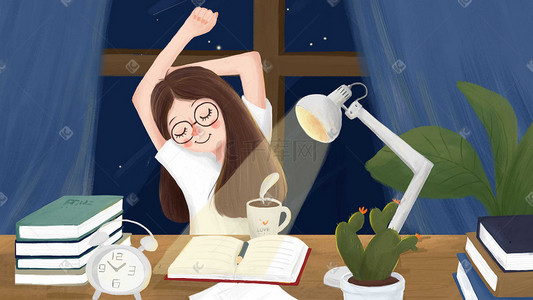 努力白领插画-努力白领配图-千库网