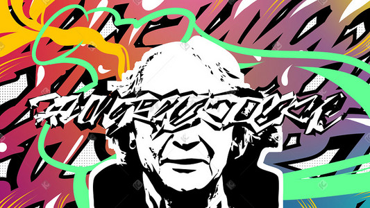 欧美风创意人像涂鸦