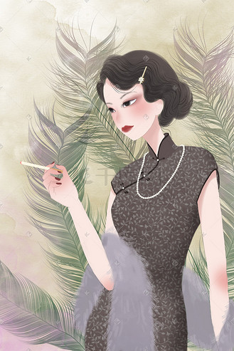 创意特色民国美女