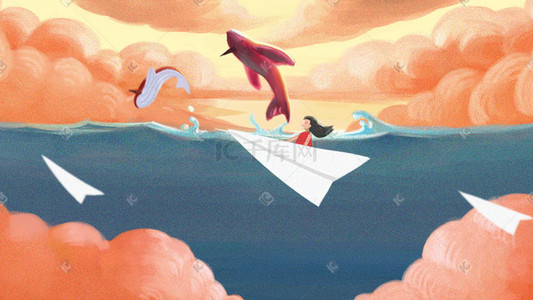 海鸥飞翔png插画图片_梦中的世界自由飞翔