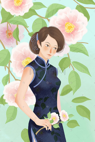 创意民国风民国时期的女人