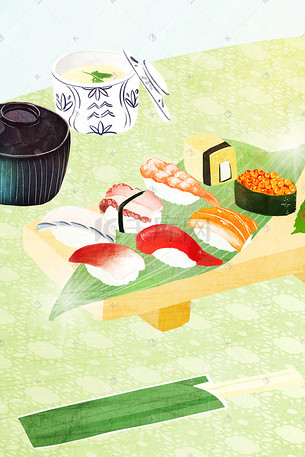 美食日式刺身套餐
