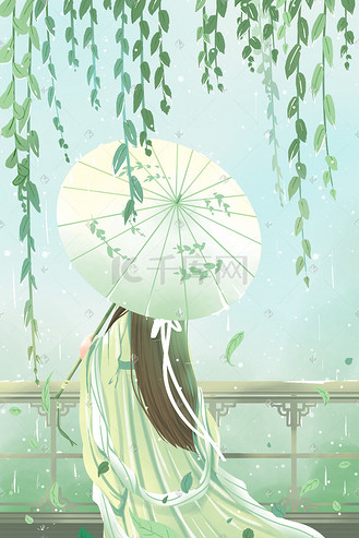 雨水节气养生图片大全