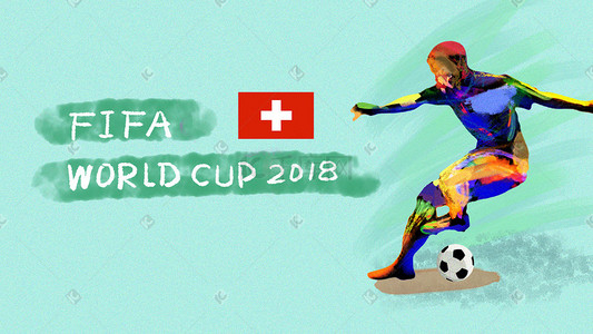 瑞士旅游插画图片_足球世界杯突尼斯插画