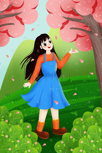 设计日本旅行看樱花宣传海报个人vip和企业vip免费下载摄影图投掷樱