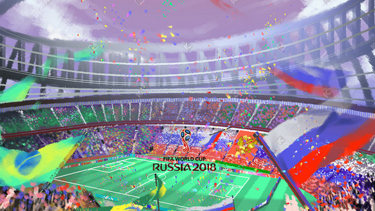足球logo插画图片_2018世界杯足球比赛欧洲杯