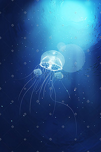 海底世界海底水母