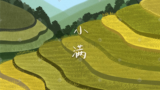 黄绿色晕染插画-黄绿色晕染配图-千库网