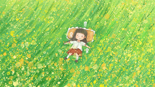 系春踏青郊游草地大自然龙抬头二月二龙头青龙节春龙节祥云立春节气