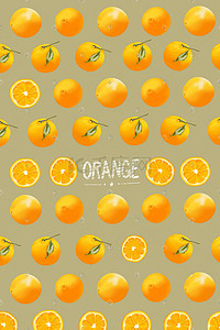 手平铺插画图片_手账风橙味满满的夏天