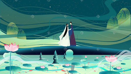 神话故事中国风白蛇传