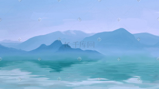 九九重阳重阳节插画图片_重阳节登高远山风景