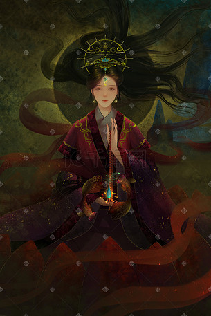 西藏中国风插画-西藏中国风配图-千库网