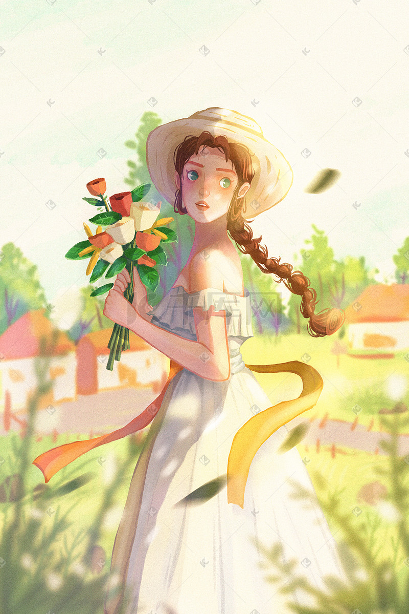 插图花